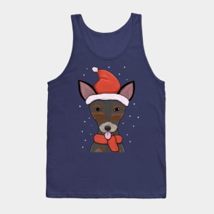 Christmas rat terrier Tank Top